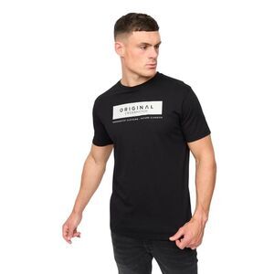 Crosshatch Mens Jamstate T-Shirt / Black